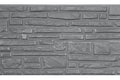 Berton©-motiefplaat smal antraciet H26 x D3,5 x L184 cm Rustico