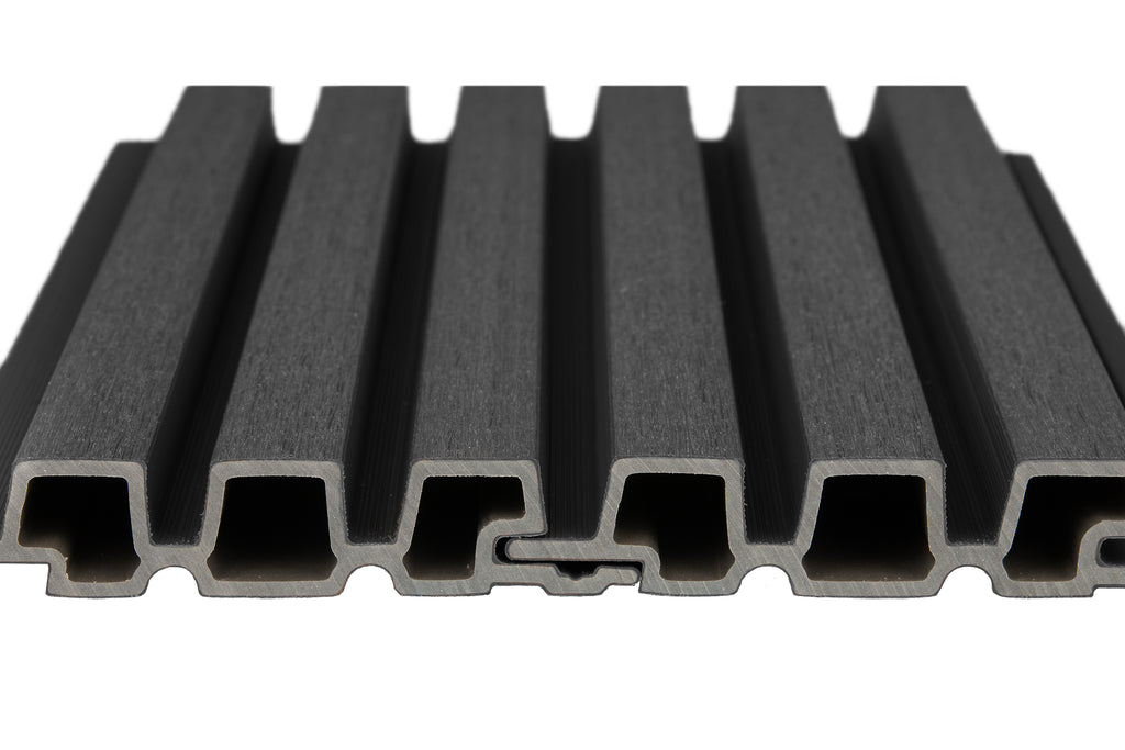 PuraTech 30 composiet triple profiel 3,3 x 17,0 x 290 cm, ebony black, fijne houtnerf