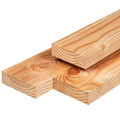 Douglas ligger 4,5 x 12,0 x 400 cm, gedroogd, geschaafd, 4 ronde hoeken
