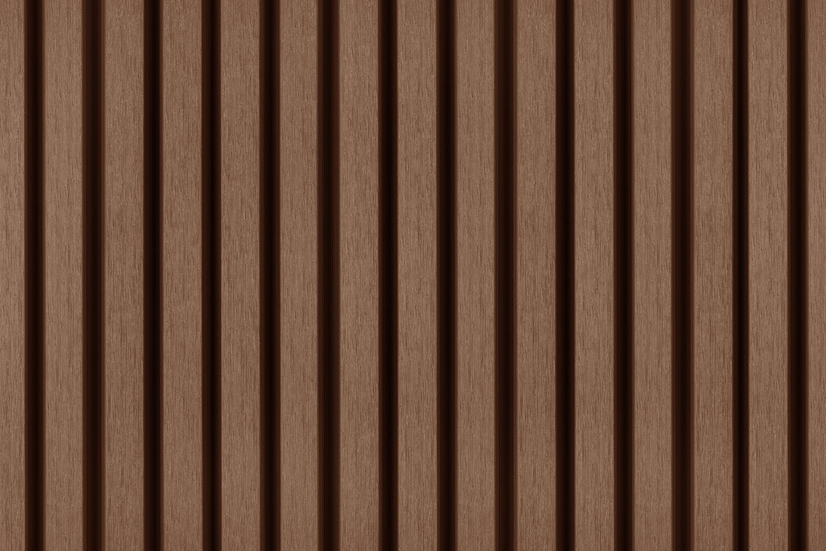 PuraTech 30 composiet triple profiel 3,3 x 17,0 x 290 cm, teak, fijne houtnerf