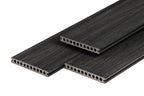 PuraShield composiet vlonderplank 2,3 x 21,0 x 500 cm, ebony black, semi-massief, fijne houtnerf, clip systeem