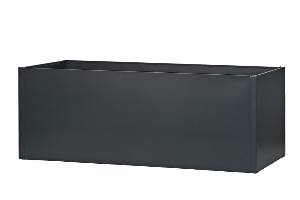 Seneca 200 – Dubbelwandige bloembak antraciet – 200 x 100 x 76 cm