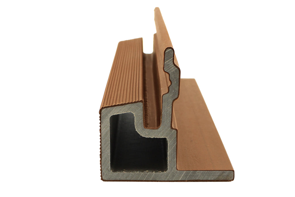 PuraTech composiet eindprofiel 5,8 x 5,8 x 290 cm, teak