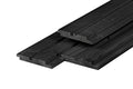 Douglas dubbel profiel 1,9 x 13,0 x 300 cm, gedroogd, zwart gespoten
