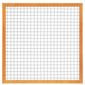 Gaaselement vuurverzinkt maaswijdte 7,5 x 7,5 cm met robuust kader Red Class Wood 4,5 x 7,0 cm H180 x B180 cm