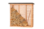 Openhaardhout berging, douglas B200 x D80 x H190 cm