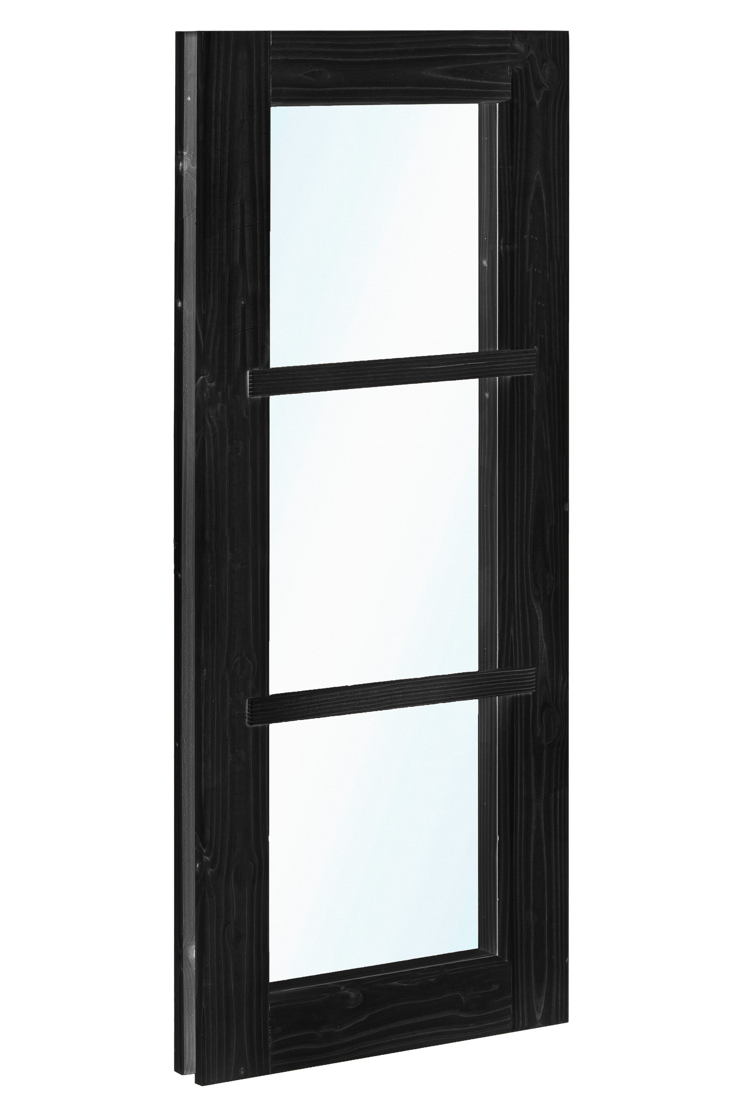 Vuren vastraam zwart gespoten (zijlicht) 45 x 150 cm