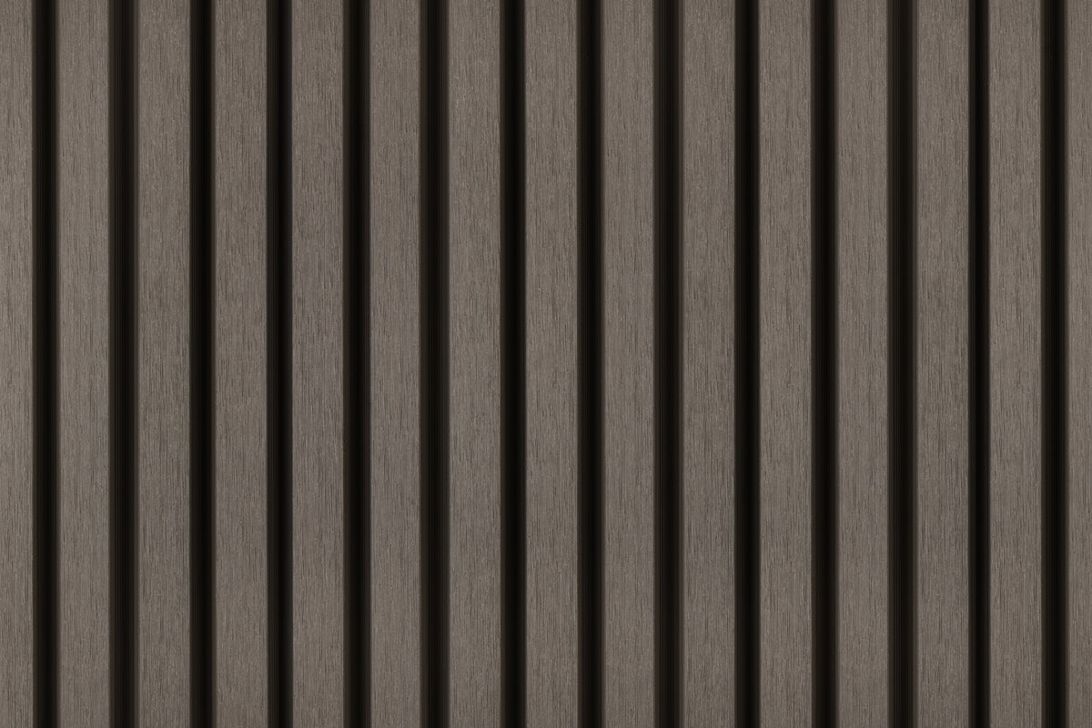 PuraTech 30 composiet triple profiel 3,3 x 17,0 x 390 cm, dark grey, fijne houtnerf