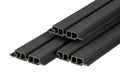PuraTech 55 composiet dubbel profiel 3,3 x 17,0 x 290 cm, ebony black, fijne houtnerf