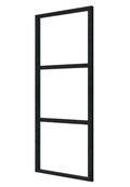 Steellook glaswand 116 x 212 cm, zwart