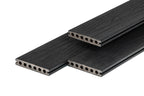 PuraShield composiet vlonderplank 2,3 x 13,8 x 500 cm, ebony black, semi-massief, fijne houtnerf, clip systeem