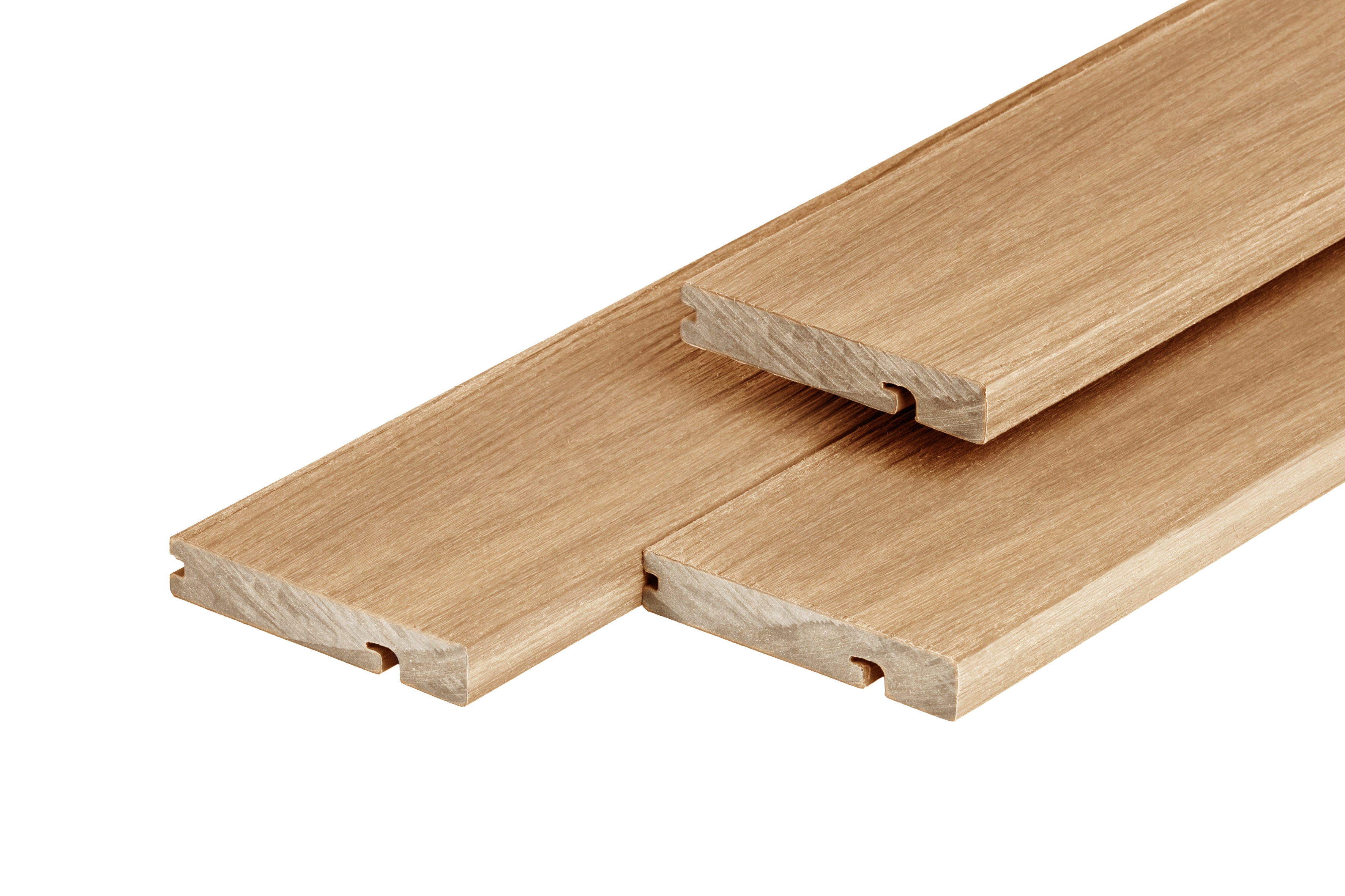 PuraShield composiet eindplank  2,3 x 13,8 x 300 cm, cedar, fijne houtnerf, clip systeem