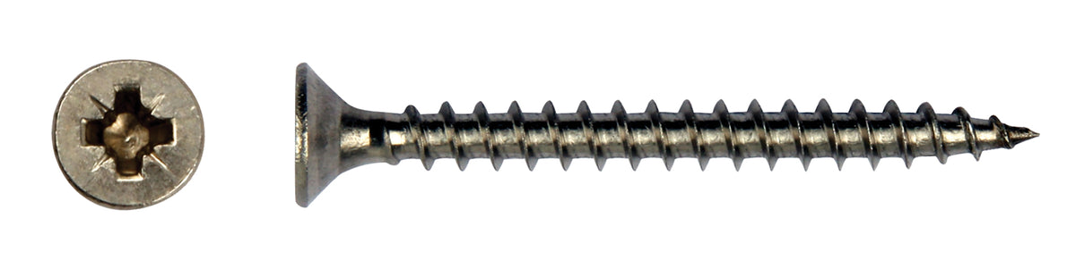 FixGard spaanplaatschroef - RVS304 5,0 x 70 mm Pozidrive (Doos 200 stuks)