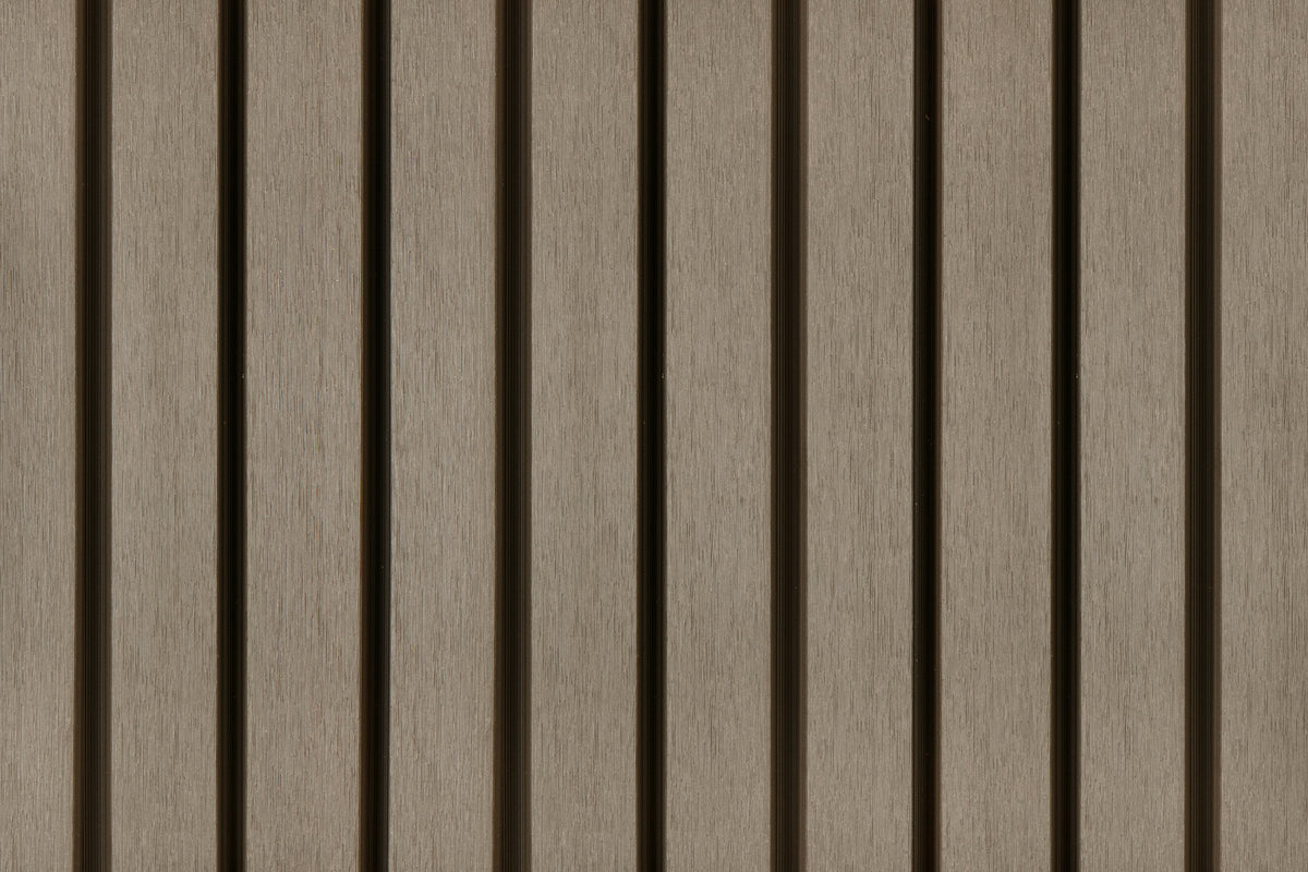 PuraTech 55 composiet dubbel profiel 3,3 x 17,0 x 390 cm, light grey, fijne houtnerf
