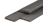 PuraShield composiet vlonderplank 2,3 x 13,8 x 500 cm, dark grey, semi-massief, fijne houtnerf, clip systeem