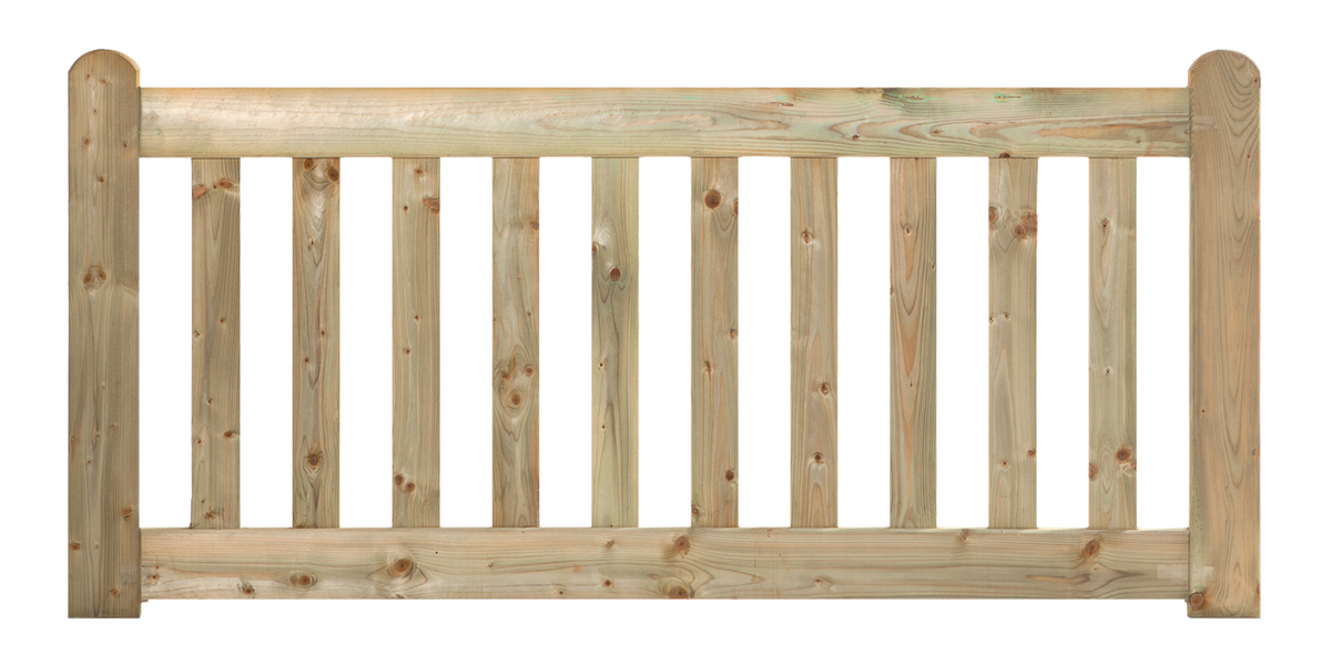 Tuinhek grenen groen geïmpregneerd De Luxe 80 x 180 cm