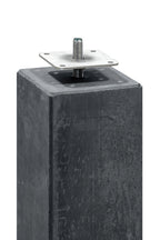 Berton© betonpoer 14,0 x 14,0 x 60,0 cm, antraciet, M16-bus, kleine velling
