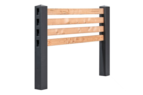 Berton© Betonpaal Linge, antraciet, diamantkop 13x13x120cm, tussenmodel
