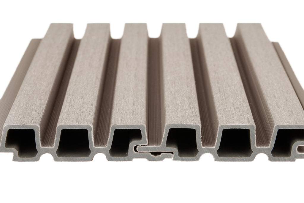 PuraTech 30 composiet triple profiel 3,3 x 17,0 x 390 cm, light grey, fijne houtnerf