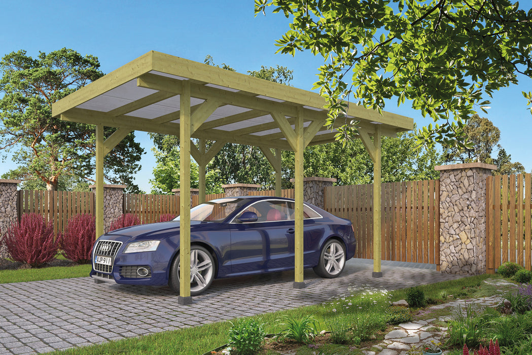 Carport Enkel /Aanbouw (excl. dakbedekking)