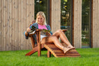 Hardhouten voetenbankje Relax