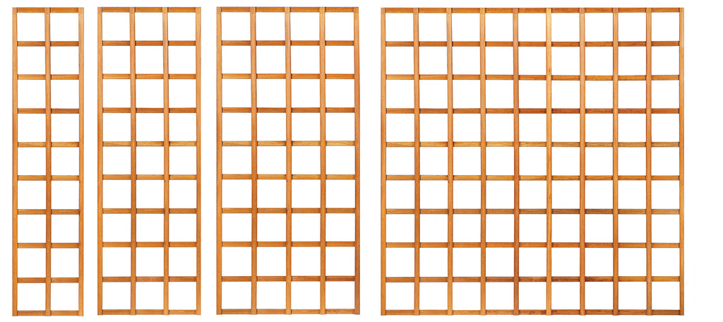 Trellis recht hardhout kunstmatig gedroogd H180 x B180 cm