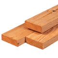 Red Class Wood ME vuren ligger 4,5 x 14,5 x 500 cm, gedroogd, geïmpregneerd, geschaafd, 4 ronde hoeken