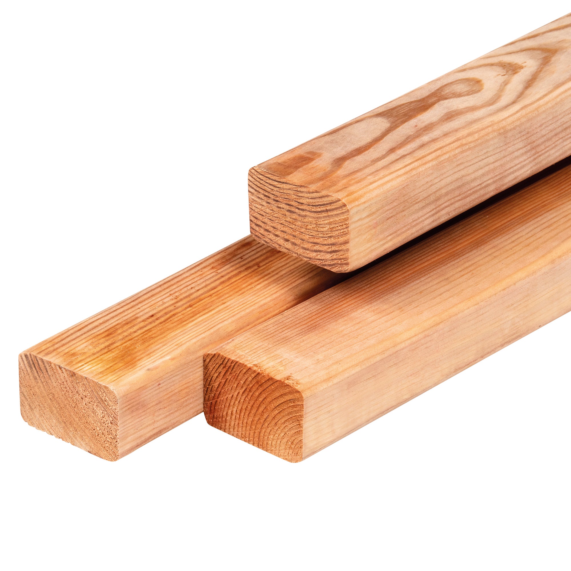 Red Class Wood ME vuren regel 4,5 x 7,0 x 400 cm, gedroogd, geïmpregneerd, geschaafd, 4 ronde hoeken