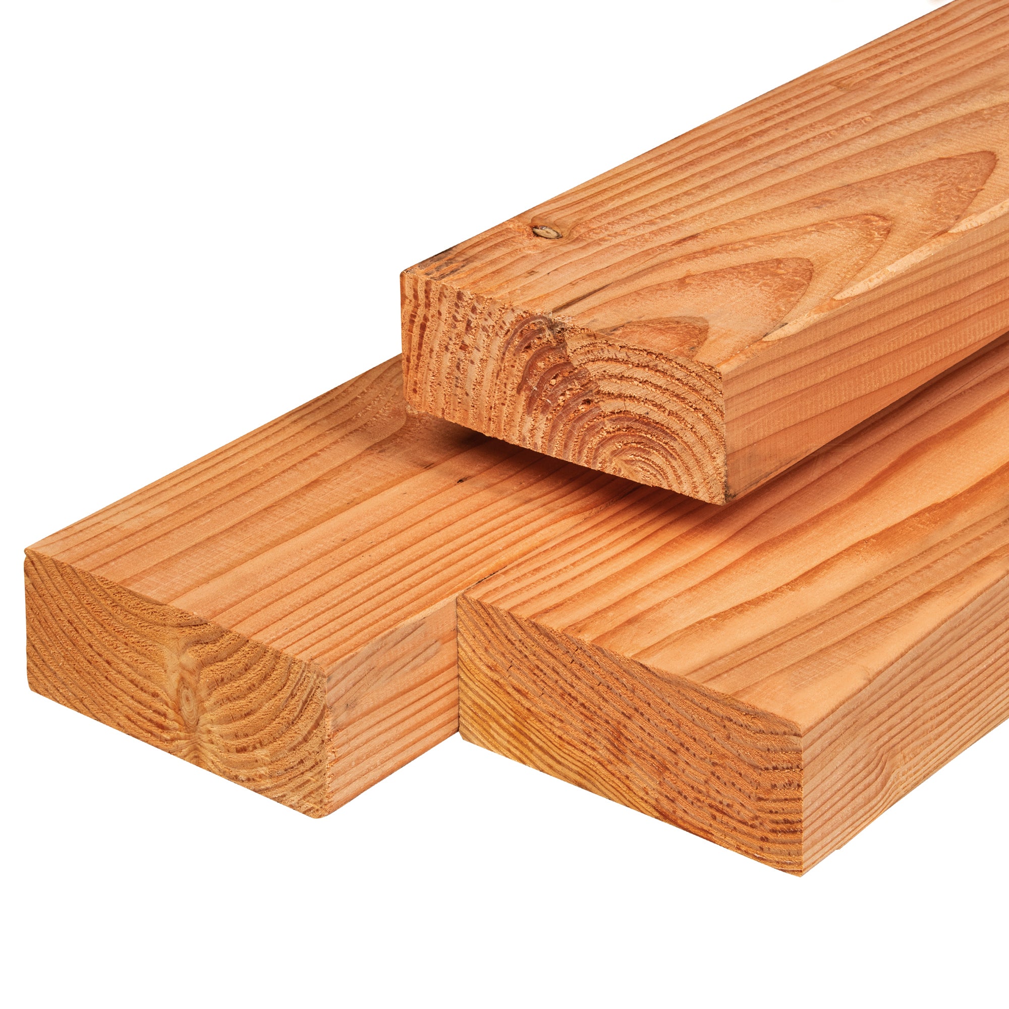 Red Class Wood ME vuren ligger 6,5 x 14,0 x 300 cm, gedroogd, geïmpregneerd, geschaafd, 4 ronde hoeken