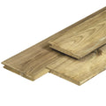 Grenen overhangend rabat 1,8 x 14,5 x 500 cm, vers, groen geïmpregneerd, geschaafd