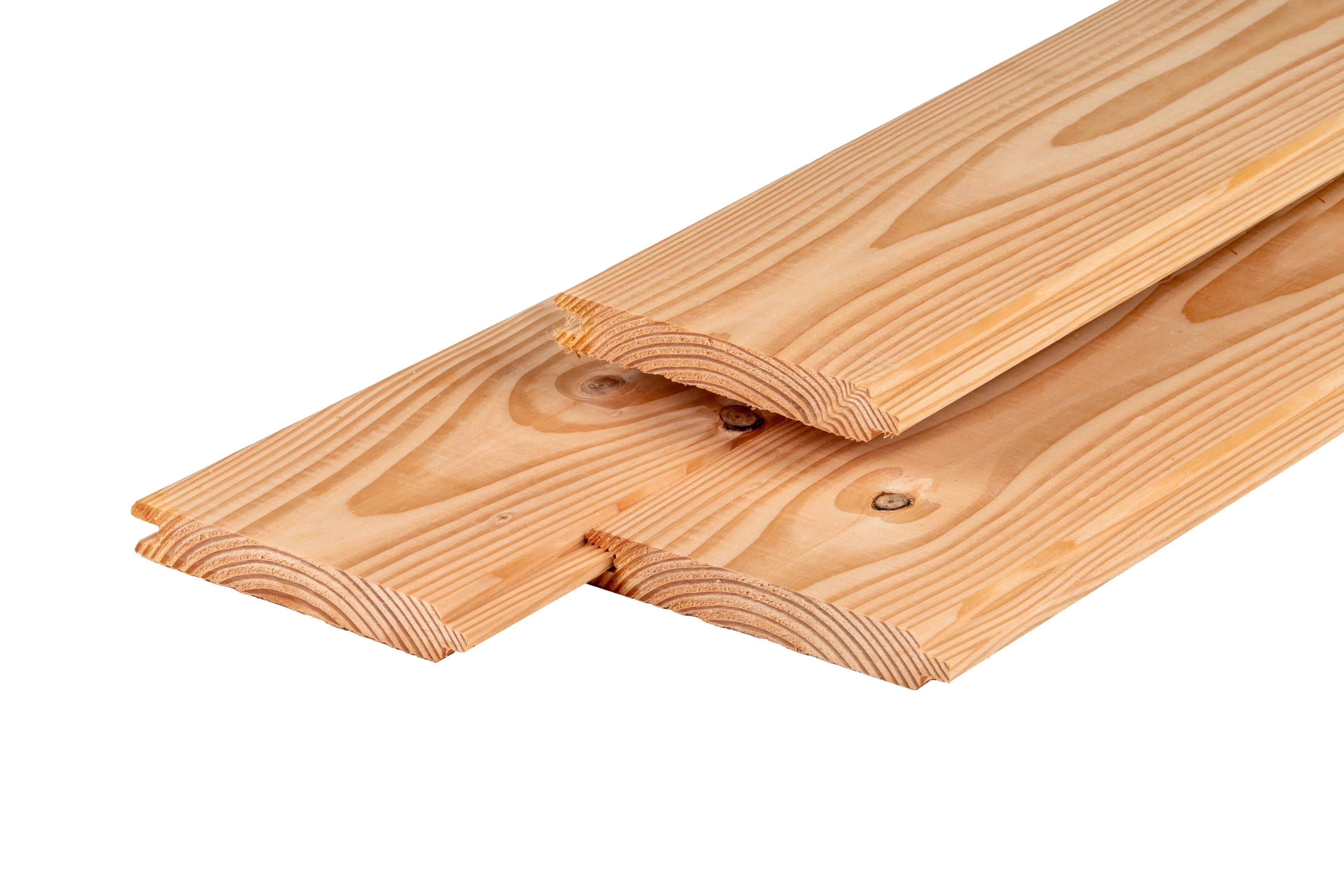 Douglas blokhutprofiel 2,8 x 19,5 x 400 cm, gedroogd, geschaafd