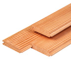Douglas blokhutprofiel 2,8 x 14,5 x 400 cm, gedroogd, geschaafd
