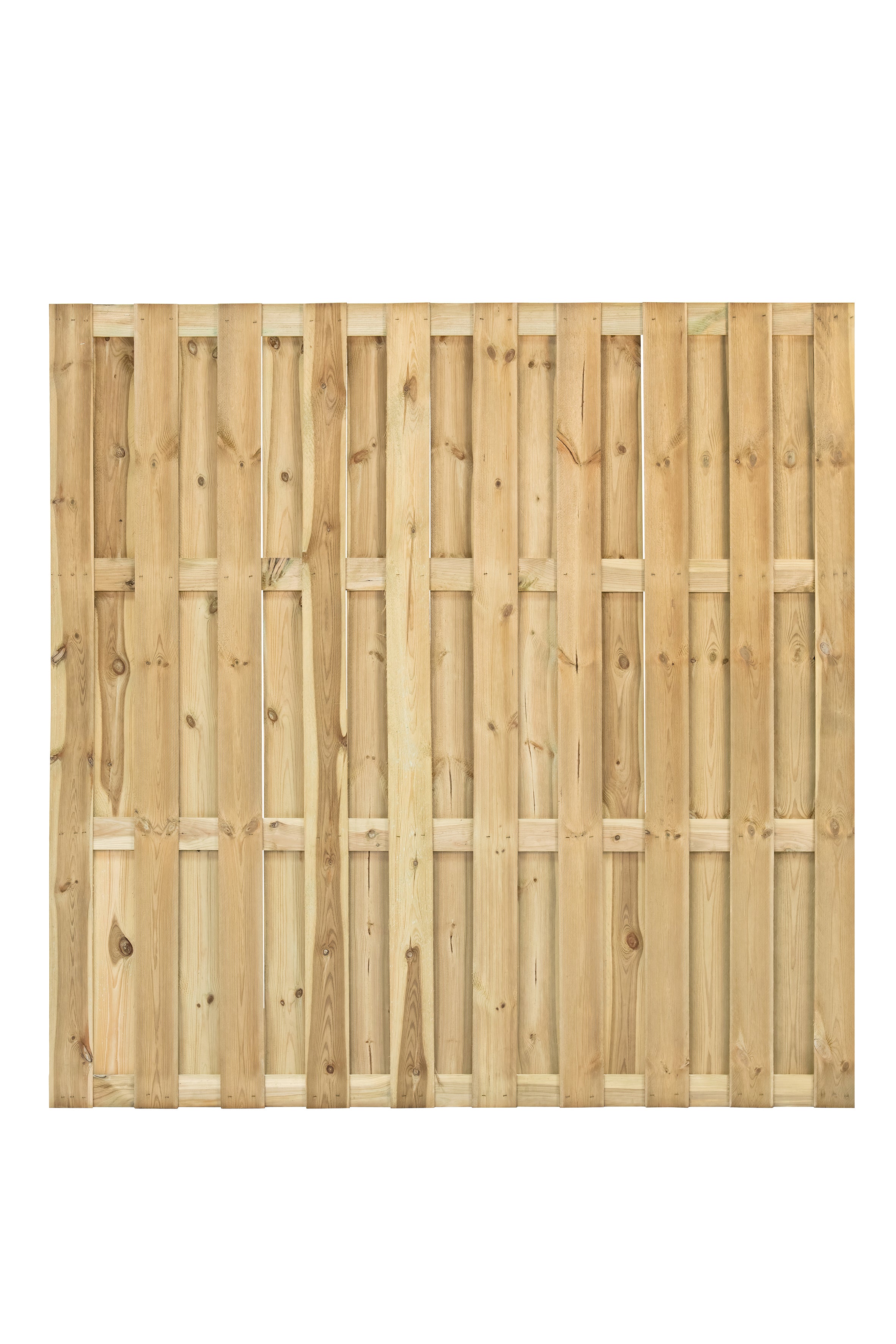 Tuinscherm Ermelo, groen geïmpregneerd grenen, geniet, 23-planks (19+4) 180 x 180 cm