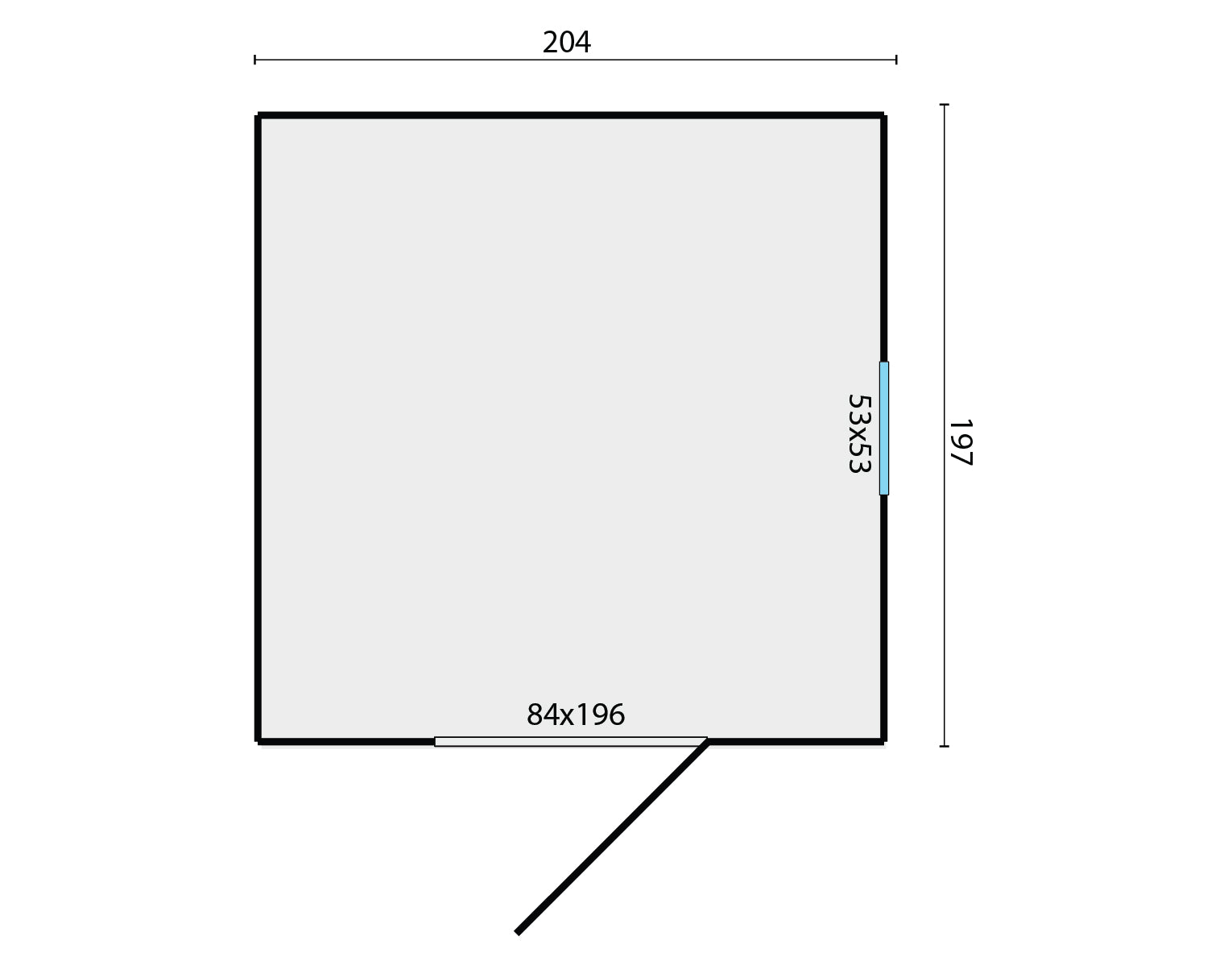 Tuinhuis Olaf vuren groen geïmpregneerd