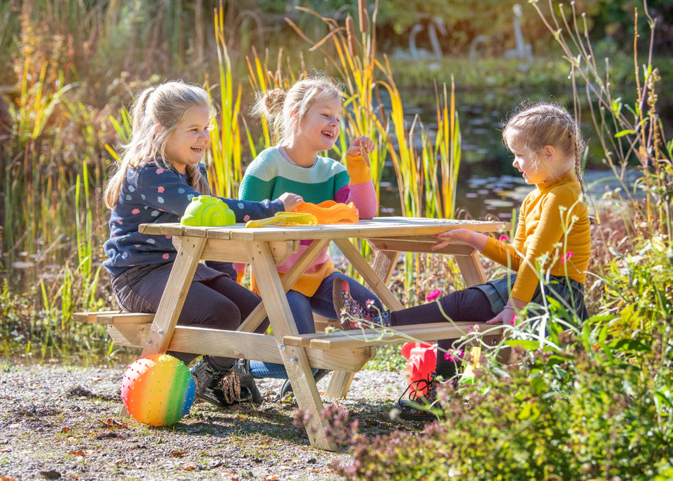 Picknicktafel Junior vuren gedroogd, groen geïmpregneerd