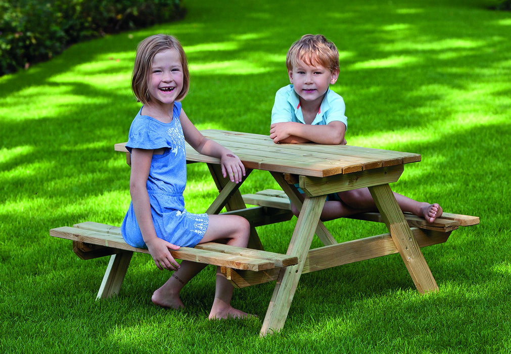 Picknicktafel Junior vuren gedroogd, groen geïmpregneerd