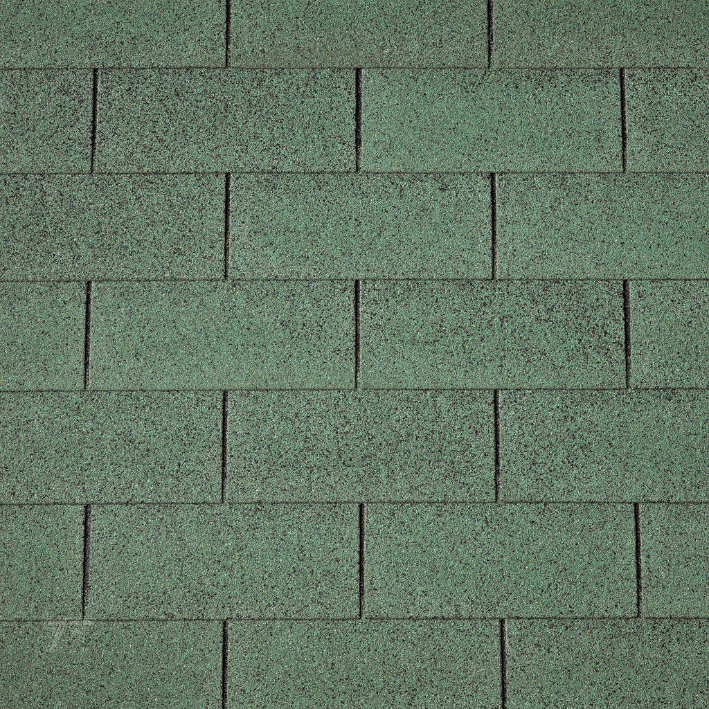 Dakshingles recht groen - pak 3 m²