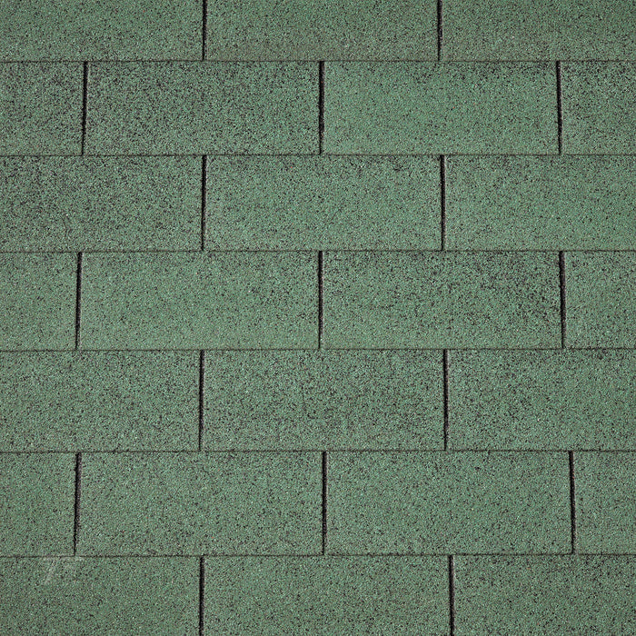 Dakshingles recht groen - pak 3 m²