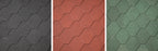 Dakshingles hexagonaal zwart - pak 3 m²
