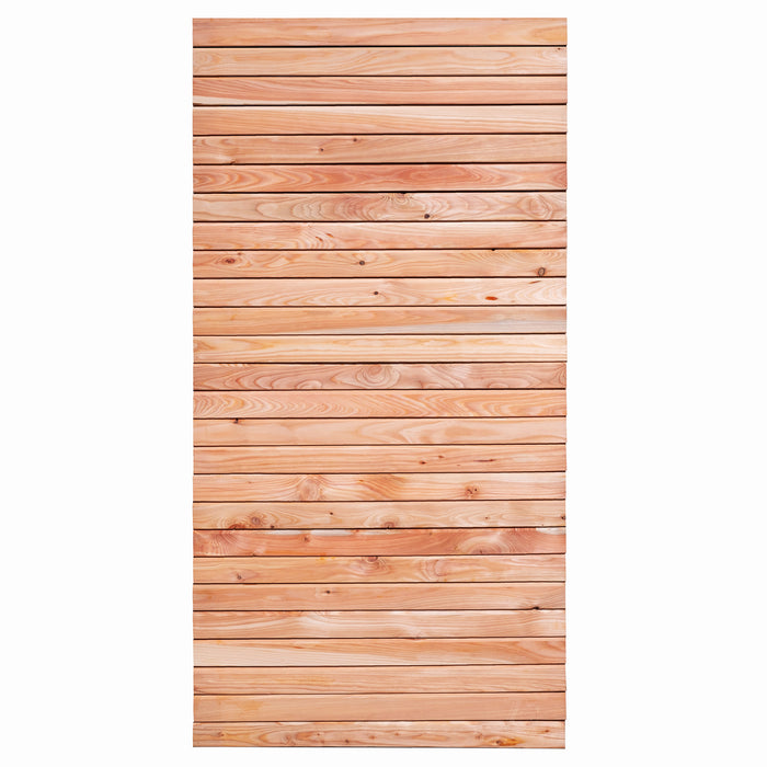 Rhombusscherm Klagenfurt, douglas, RVS-geschroefd, enkelzijdig bekleed, 30-planks 90 x 180 cm