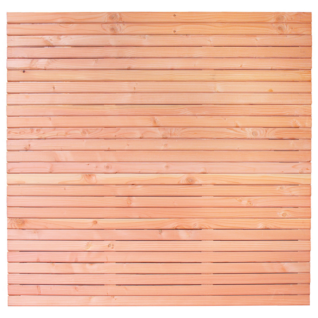 Rhombusscherm Klagenfurt, douglas, RVS-geschroefd, enkelzijdig bekleed, 30-planks 180 x 180 cm