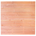 Rhombusscherm Klagenfurt, douglas, RVS-geschroefd, enkelzijdig bekleed, 30-planks 180 x 180 cm