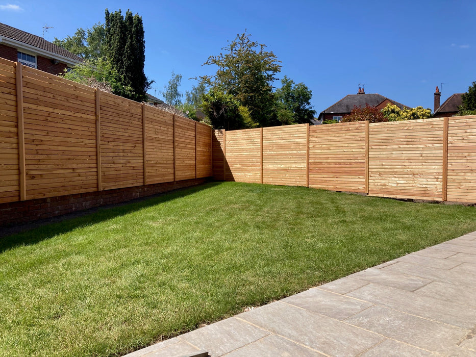 Rhombusscherm Klagenfurt, douglas, RVS-geschroefd, enkelzijdig bekleed, 30-planks 180 x 180 cm