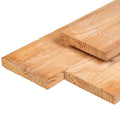 Douglas vlonderplank 2,8 x 19,5 x 500 cm, gedroogd, 3 zijden geschaafd, 1 zijde fijnbezaagd, 1 zijde vellingkant