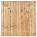 Tuinscherm Zaltbommel, groen geïmpregneerd grenen, RVS-geschroefd, 23-planks (21+2) 180 x 180 cm
