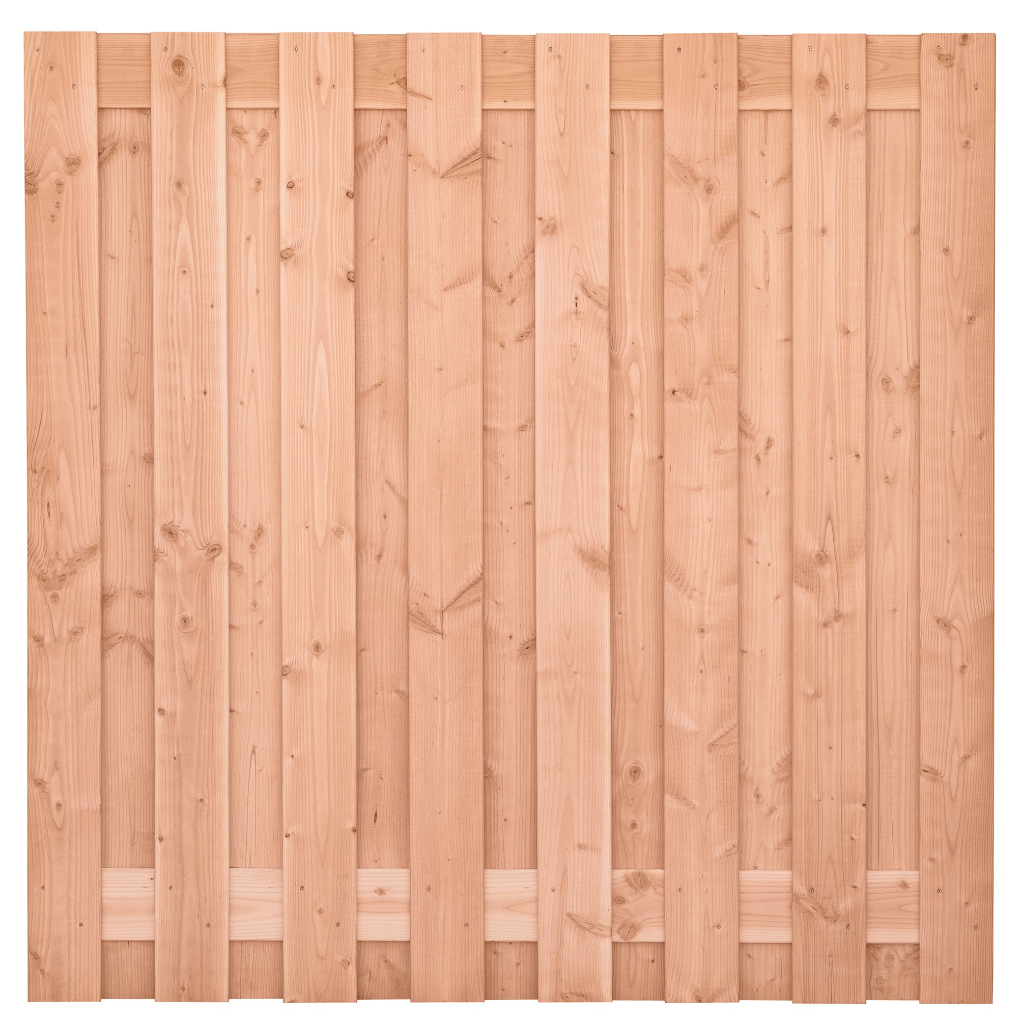 Tuinscherm Zillertal, douglas, RVS-geschroefd, 17-planks (15+2) 180 x 180 cm