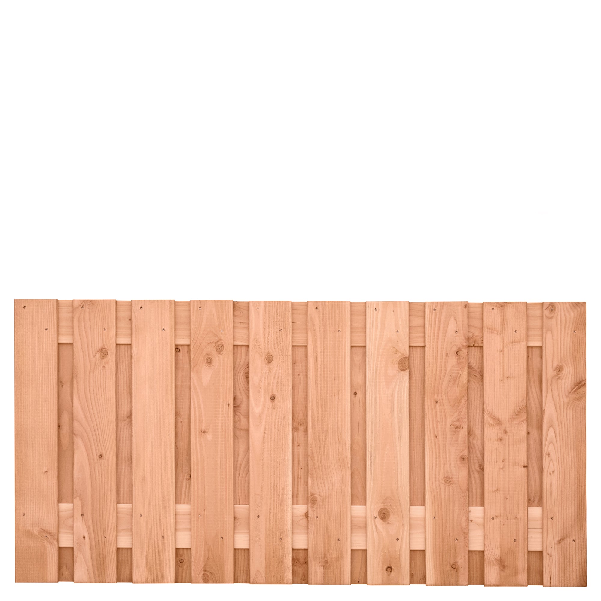 Tuinscherm Zwarte Woud, douglas, RVS-geschroefd, 21-planks (19+2) 180 x 90 cm