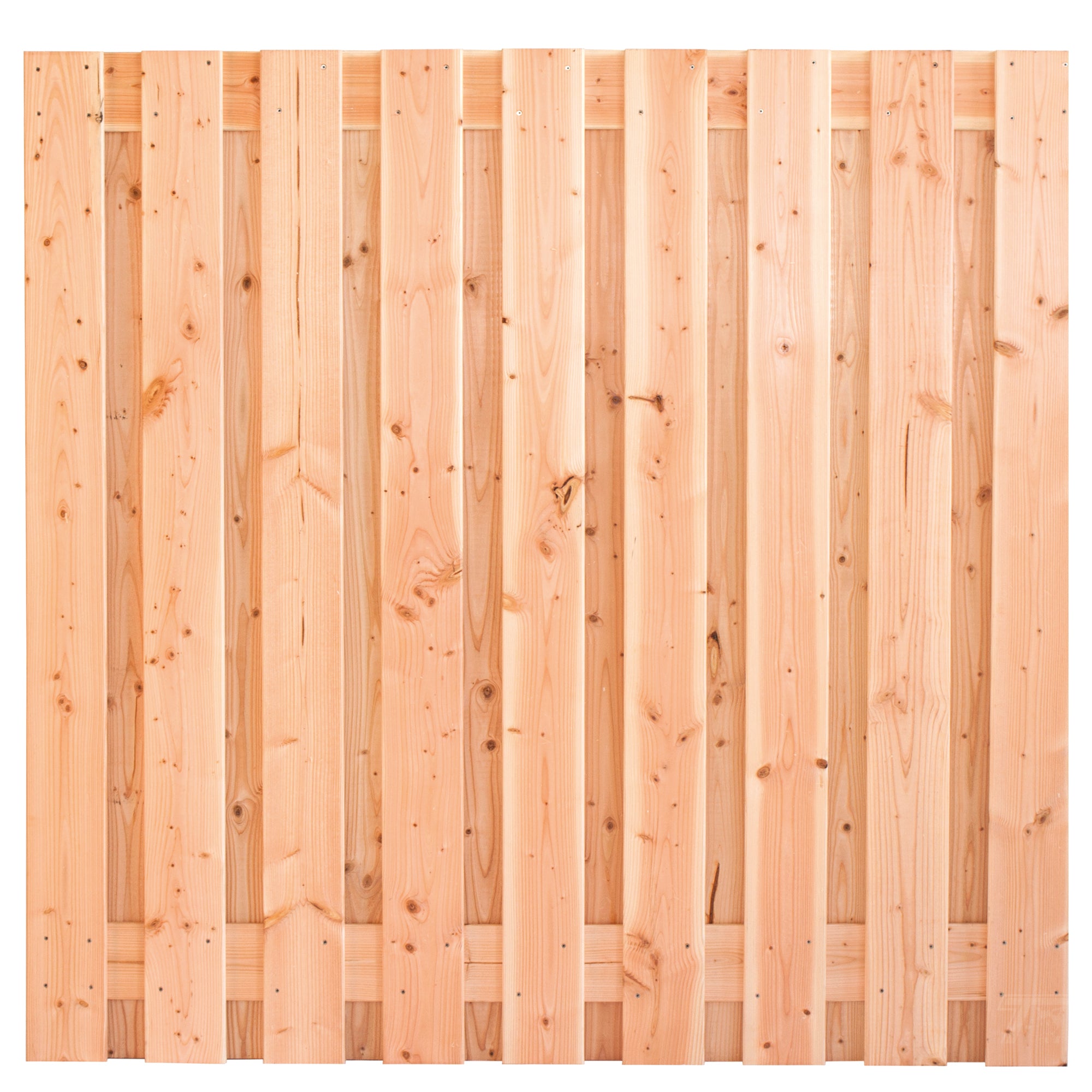 Tuinscherm Innsbruck, douglas, RVS-geschroefd, 19-planks (17+2) 180 x 180 cm