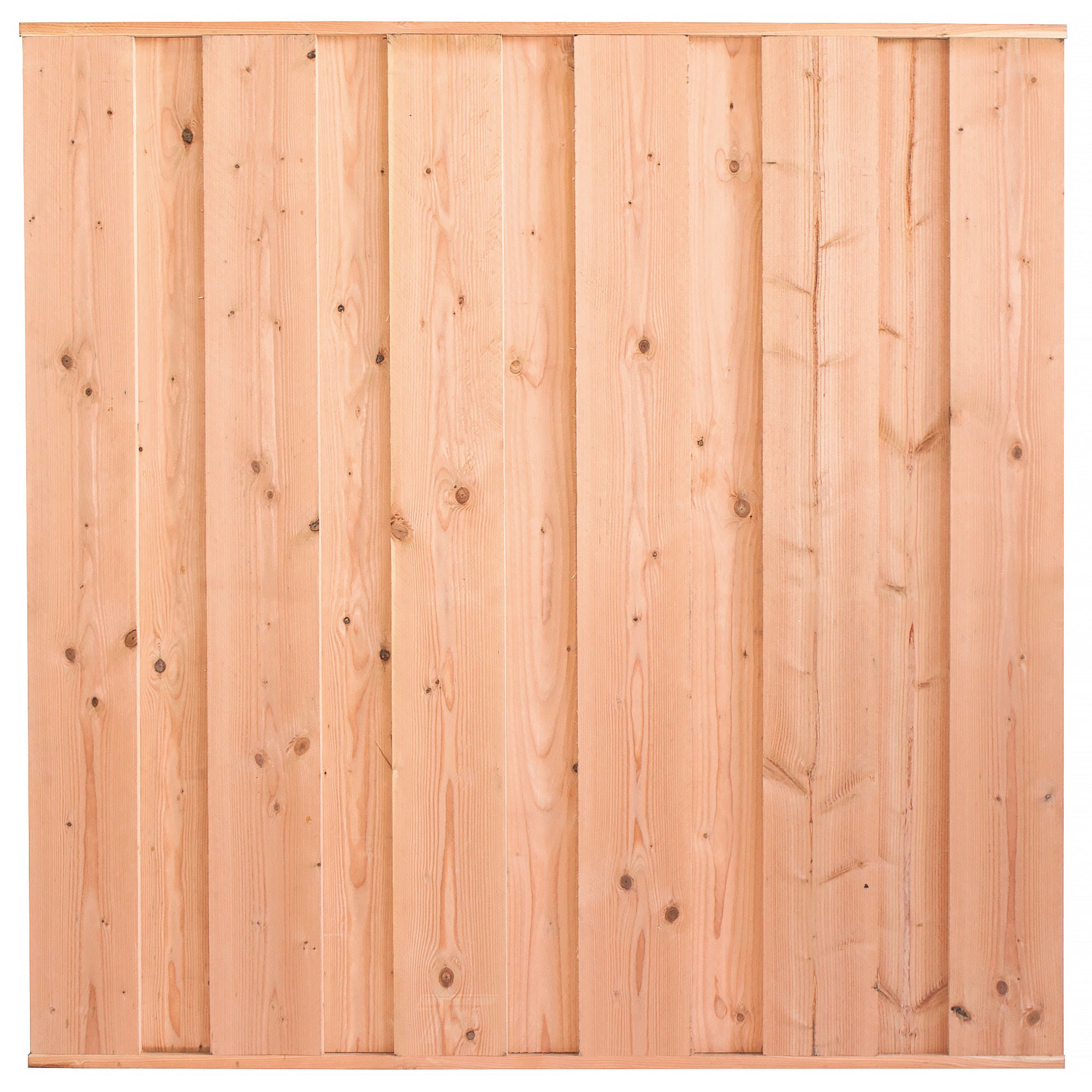 Tuinscherm Saarland, douglas, RVS-geschroefd, 11-planks 180 x 180 cm