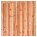 Tuinscherm Marrakesh, Red Class Wood geïmpregneerd ME vuren, RVS-geschroefd, 17-planks (15+2) 180 x 180 cm